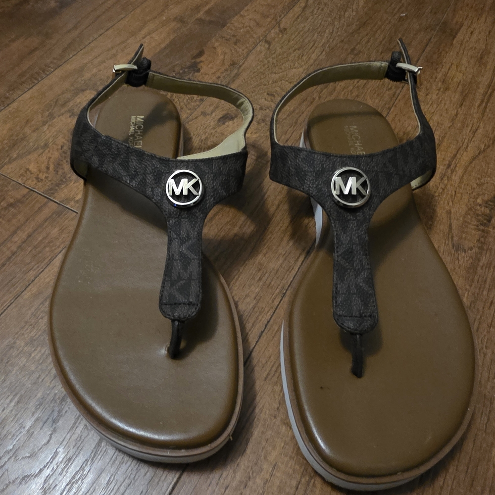 Michael Kors Brown Sandals with Logo